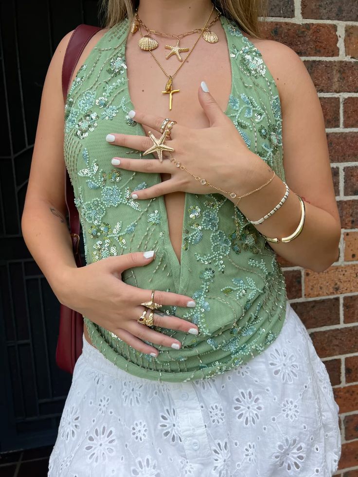 Paris Cowl Neck Halter Top