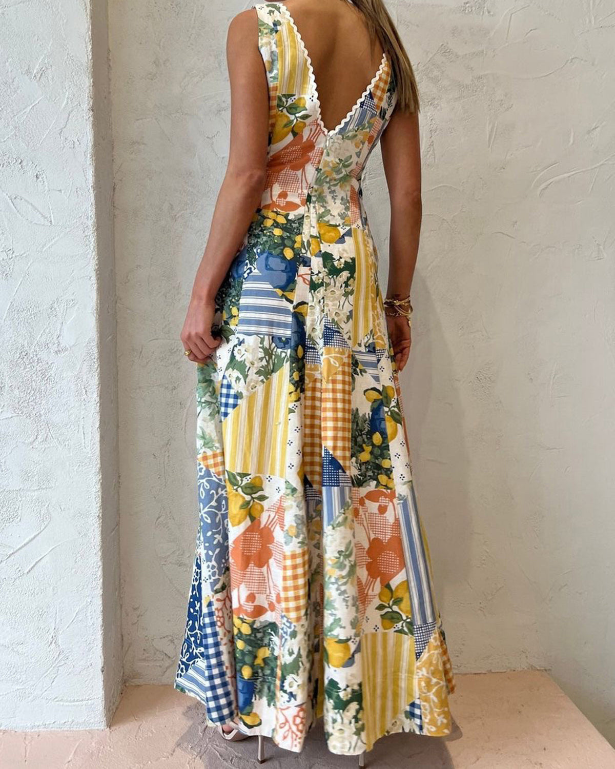 Sunshine Lemon Maxi Dress