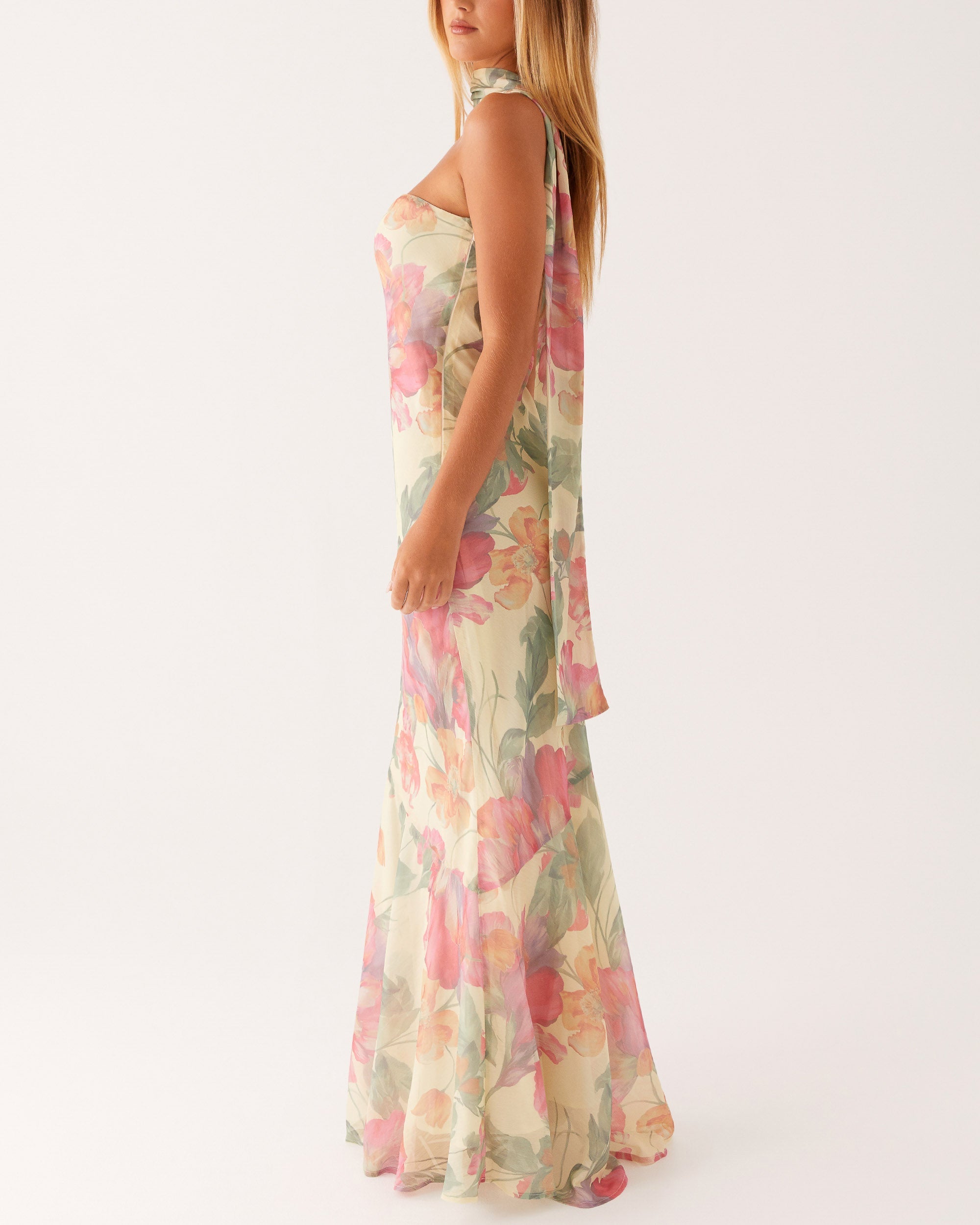 Romantic Peony Maxi Dress