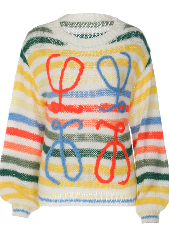Aurora - Sheer Knit Multicolor Sweater