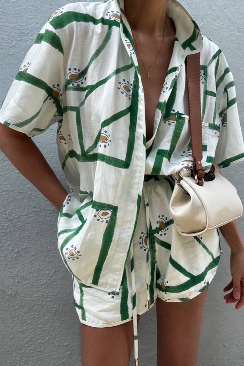Calista Breeze Printed Two-Piece Set