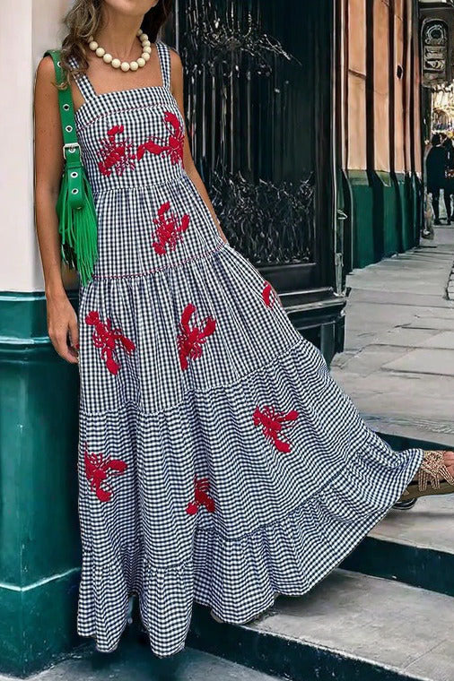Marigold Embroidered Escape Midi Dress
