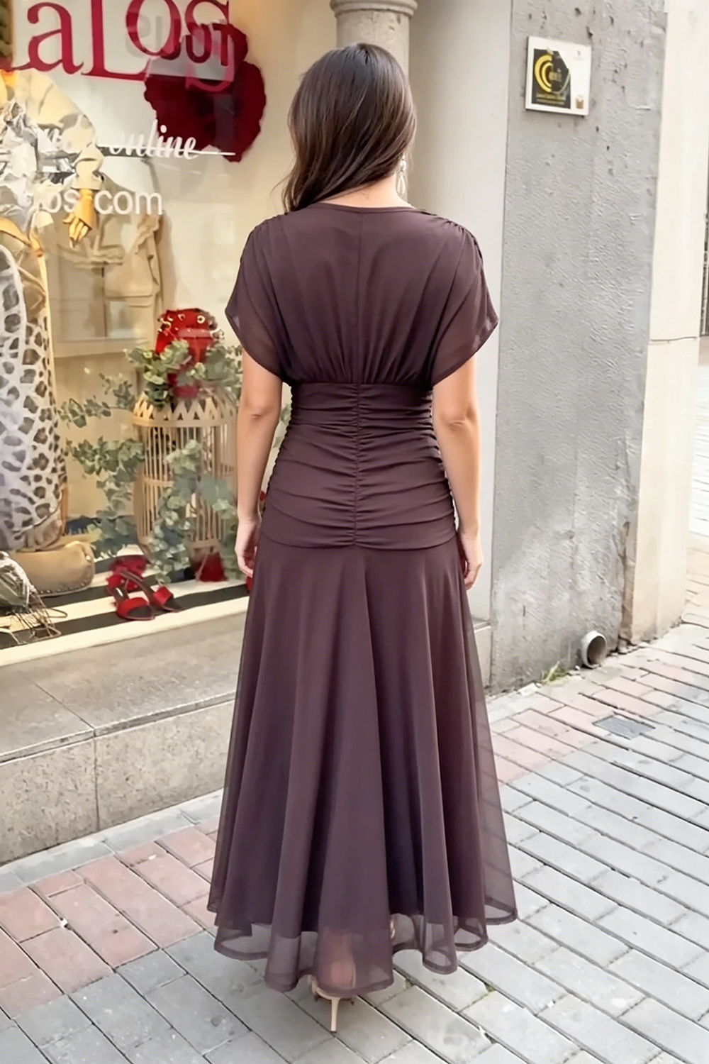 Sienna Grace Mesh Midi Dress