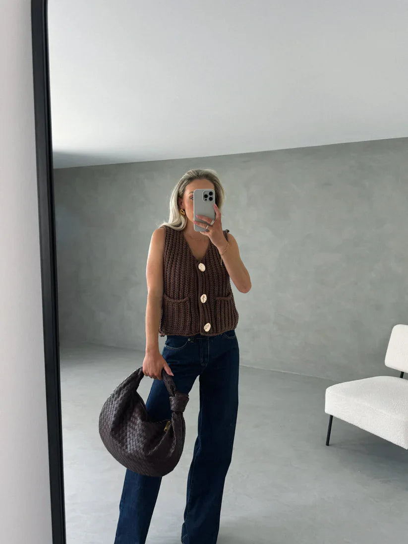 Kayla Ribbed Knitted Top