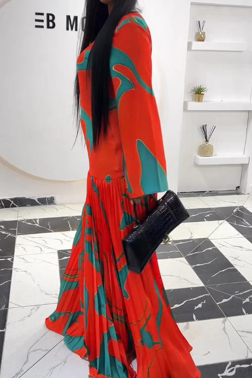 Celestia Borealis Pleated Maxi Dress