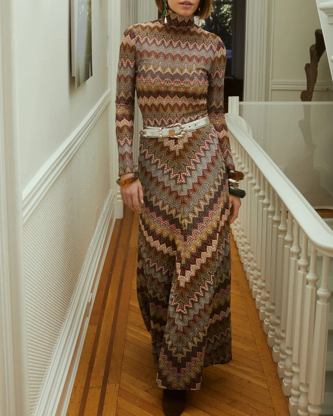 Chevron Knit Skirt Set