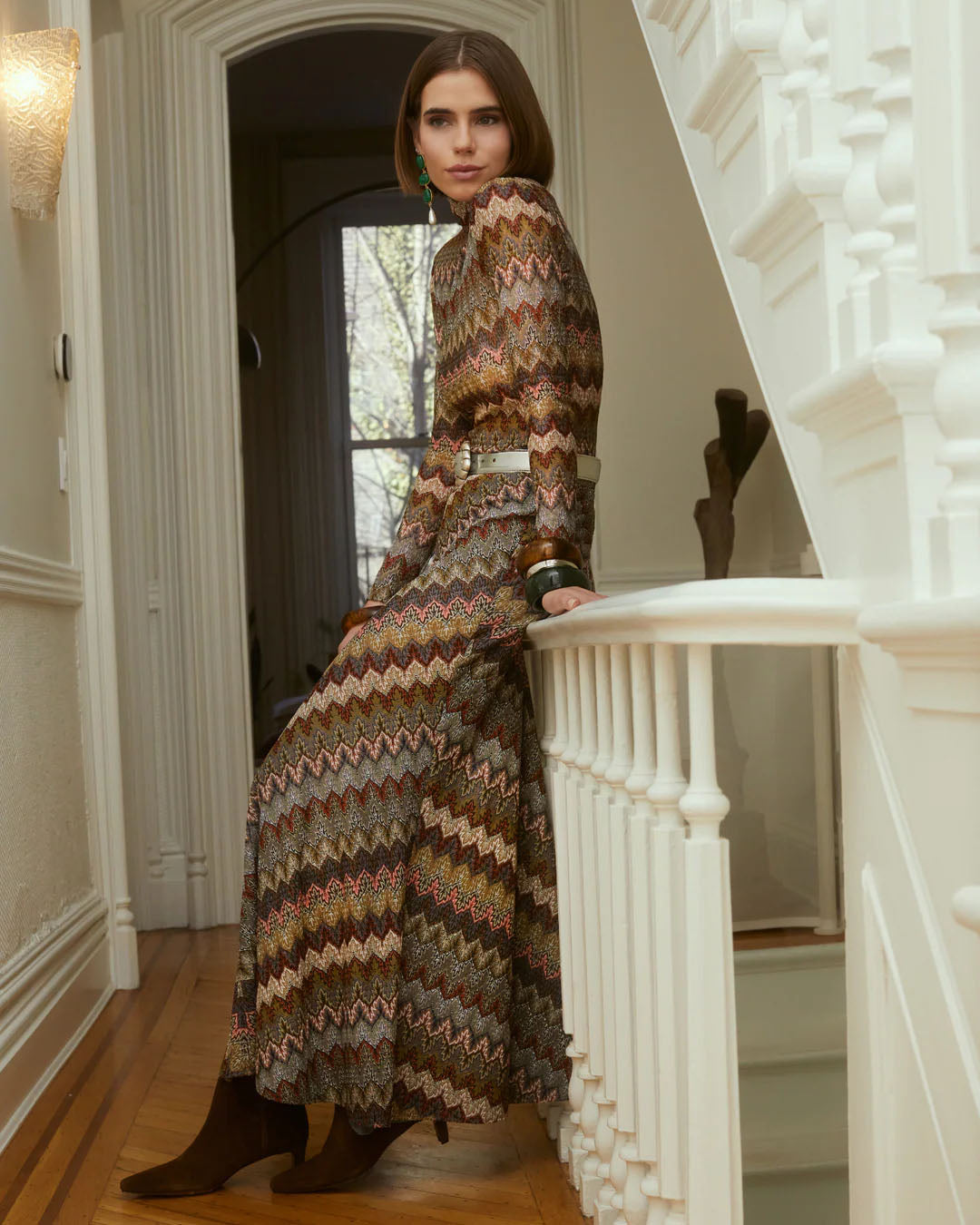 Chevron Knit Skirt Set