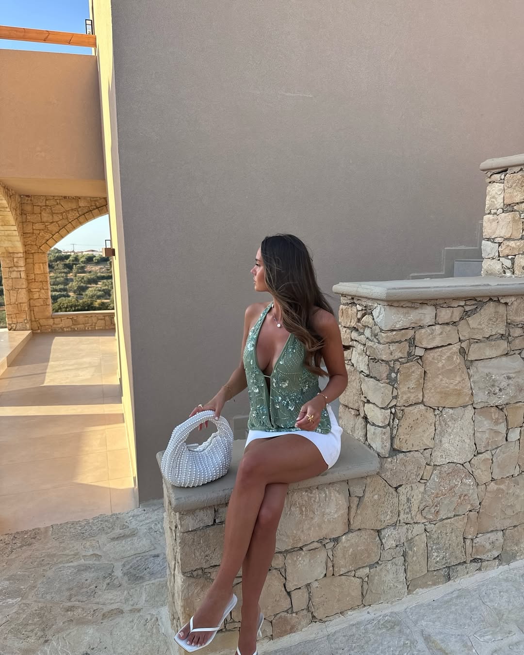 Paris Cowl Neck Halter Top