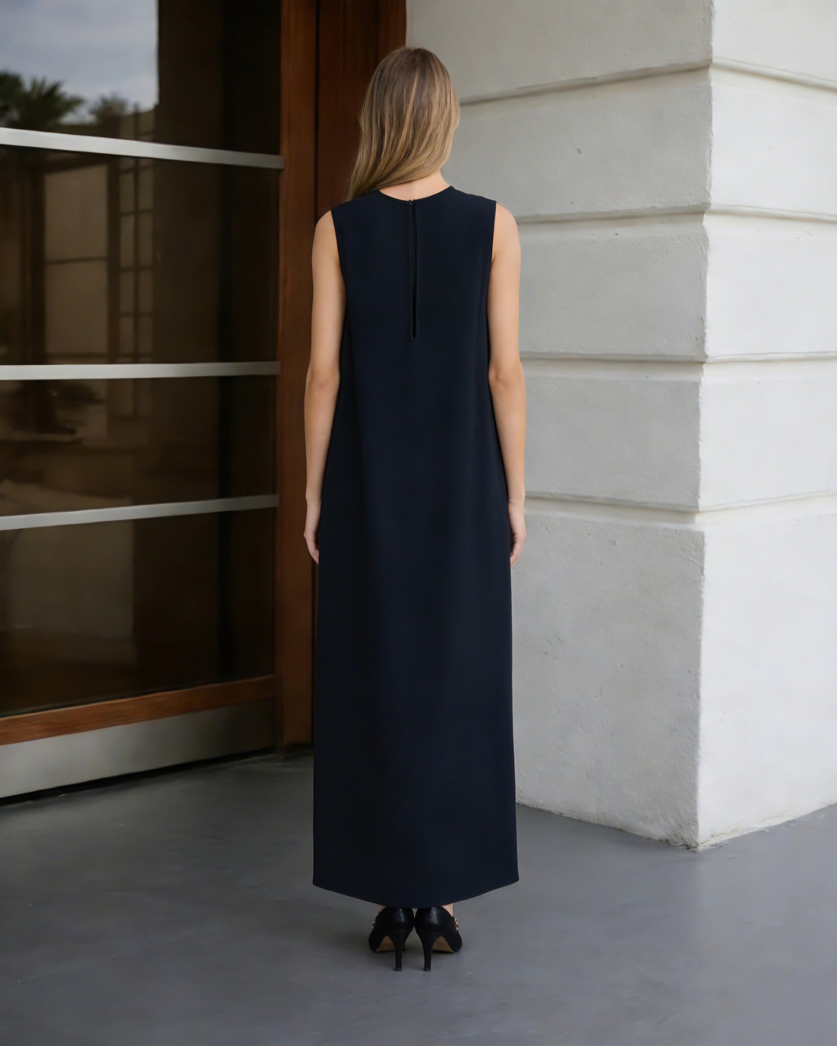 Modern Sleeveless High-Low Hem Playsuit