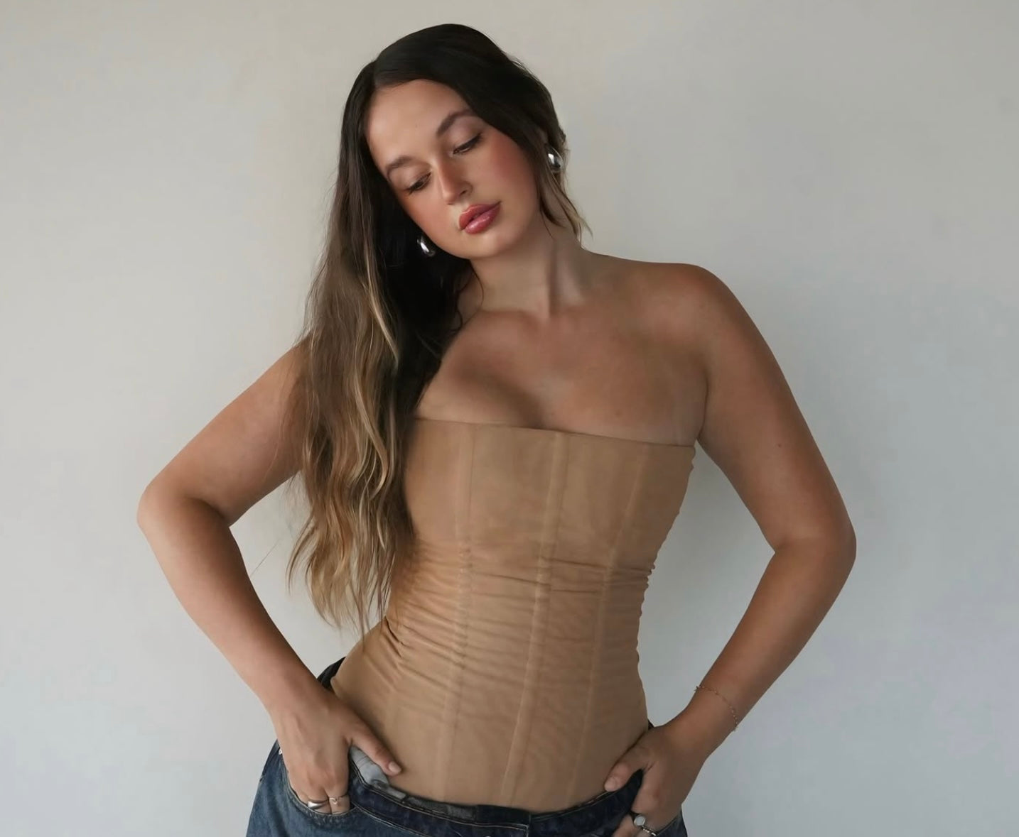 Sky Strapless Sculpting Corset Top