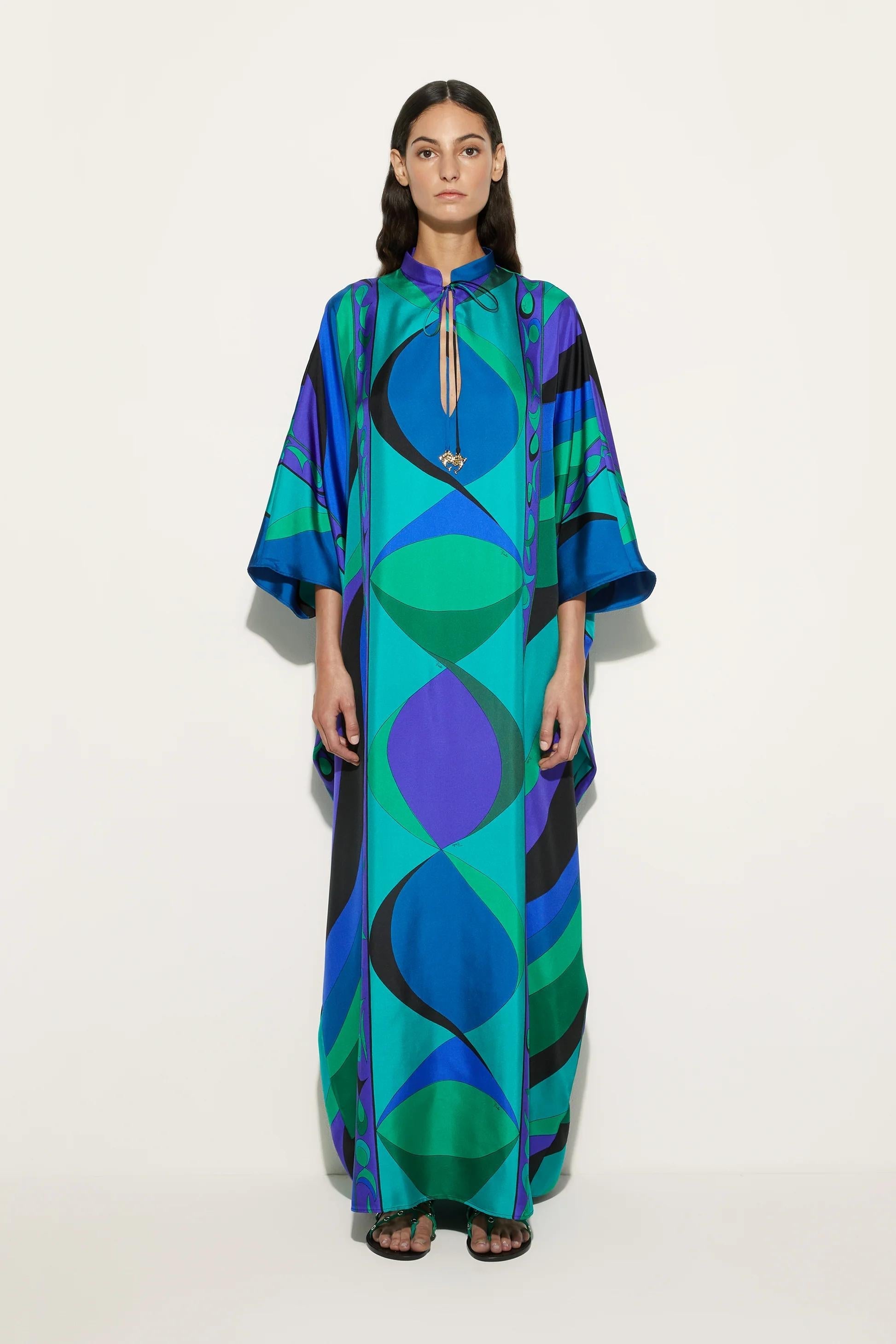 Aurelia Prism Flow Satin Dress