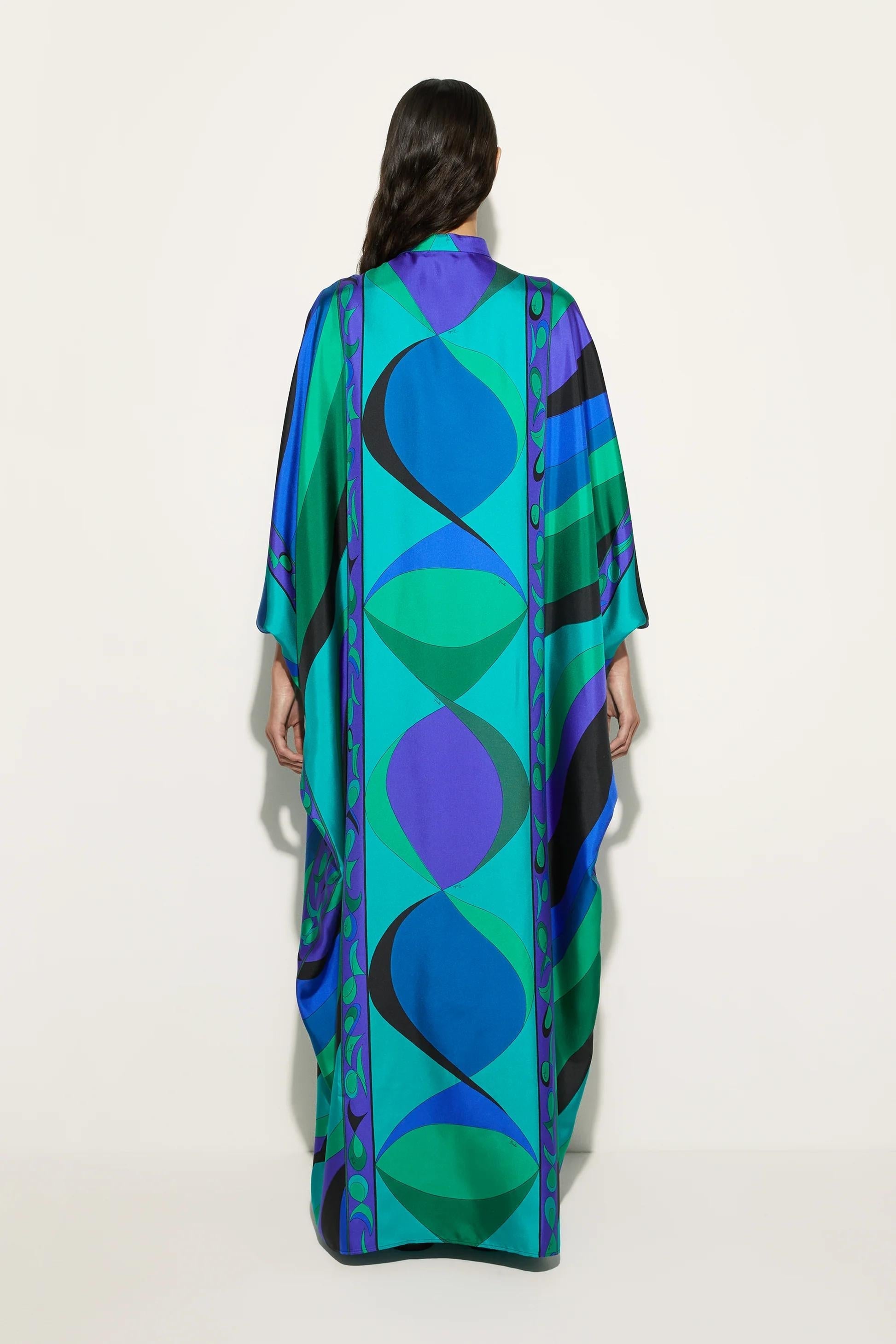Aurelia Prism Flow Satin Dress
