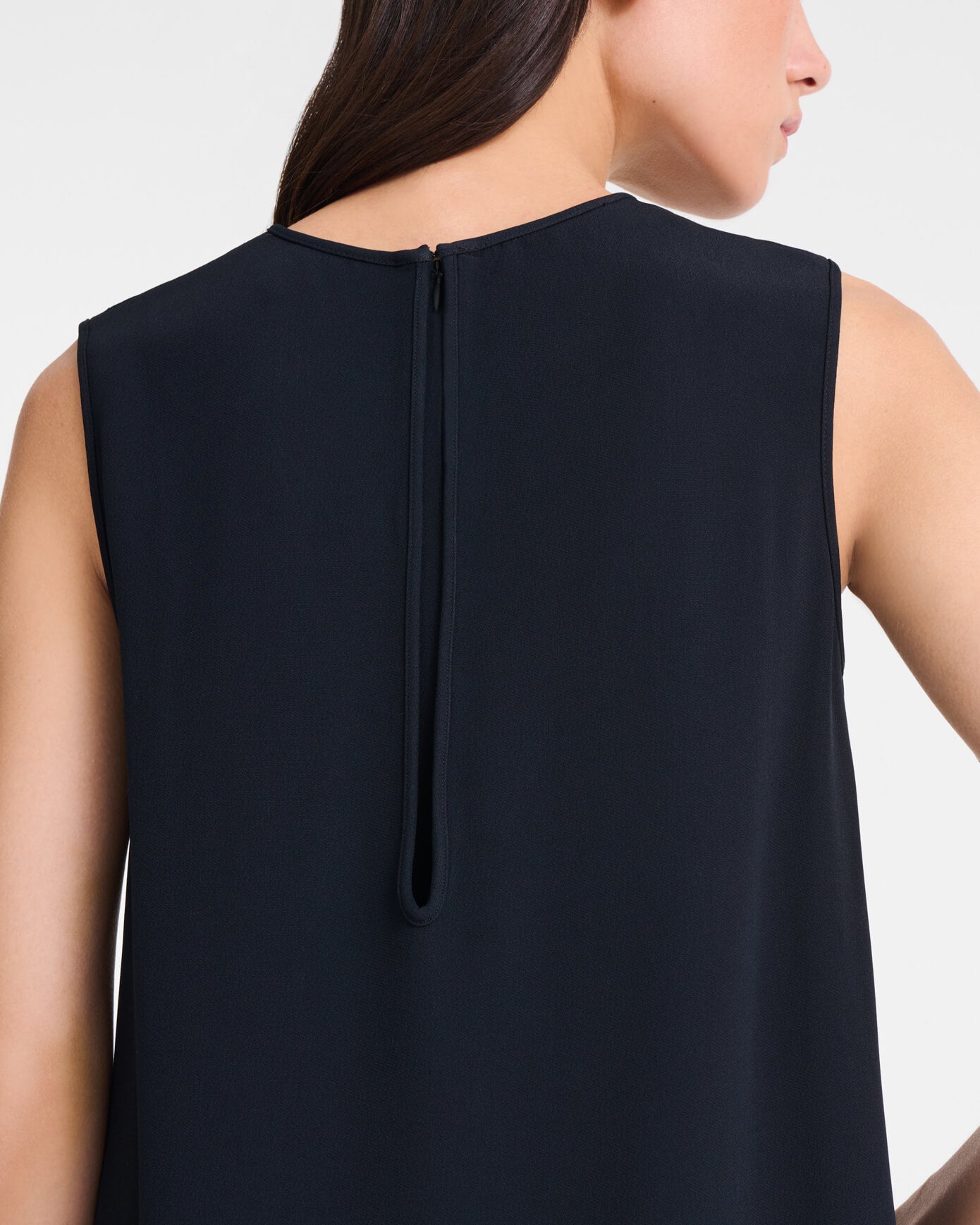 Modern Sleeveless High-Low Hem Playsuit