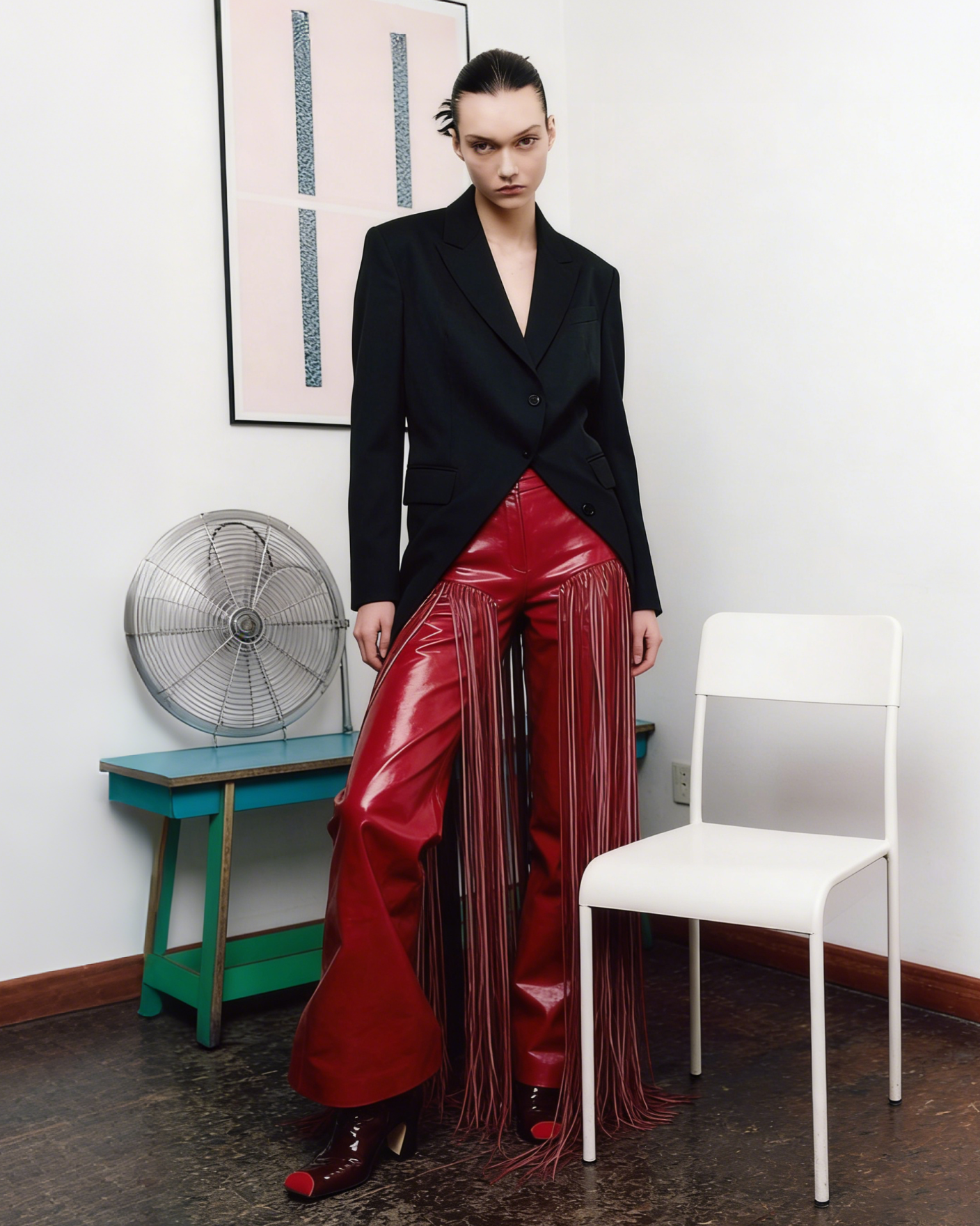 Scarlet Fringe Leather Pants【Shipping 26/2 to 1/3】