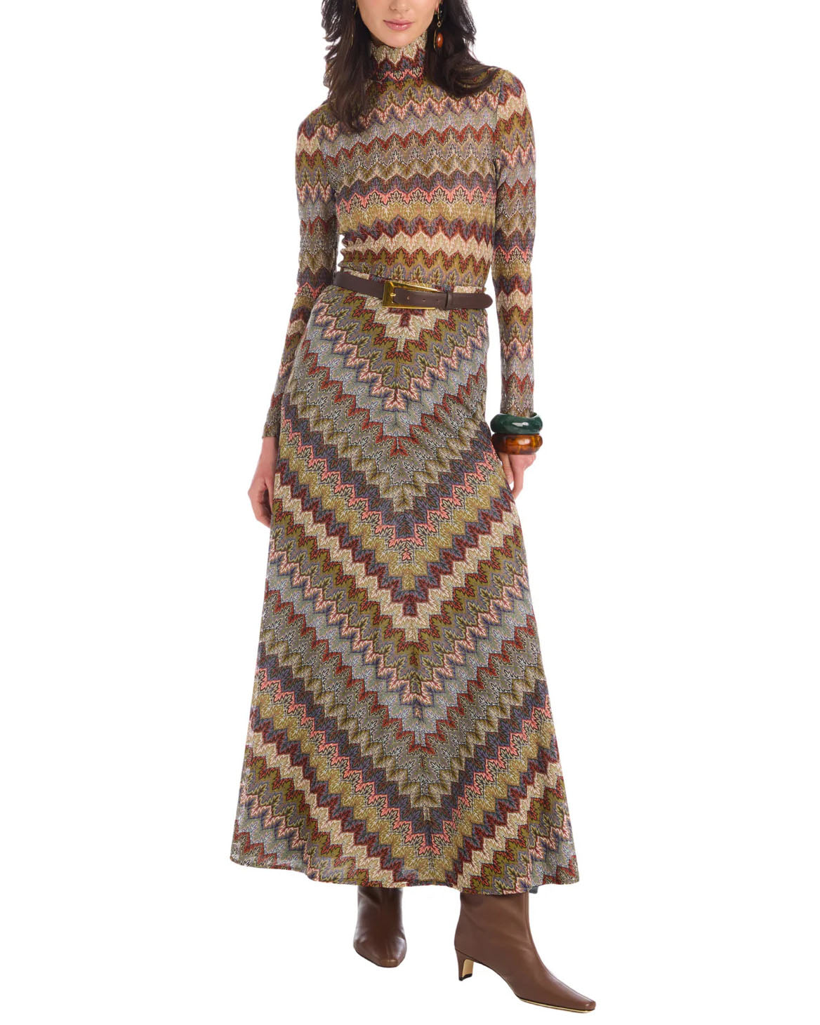 Chevron Knit Skirt Set