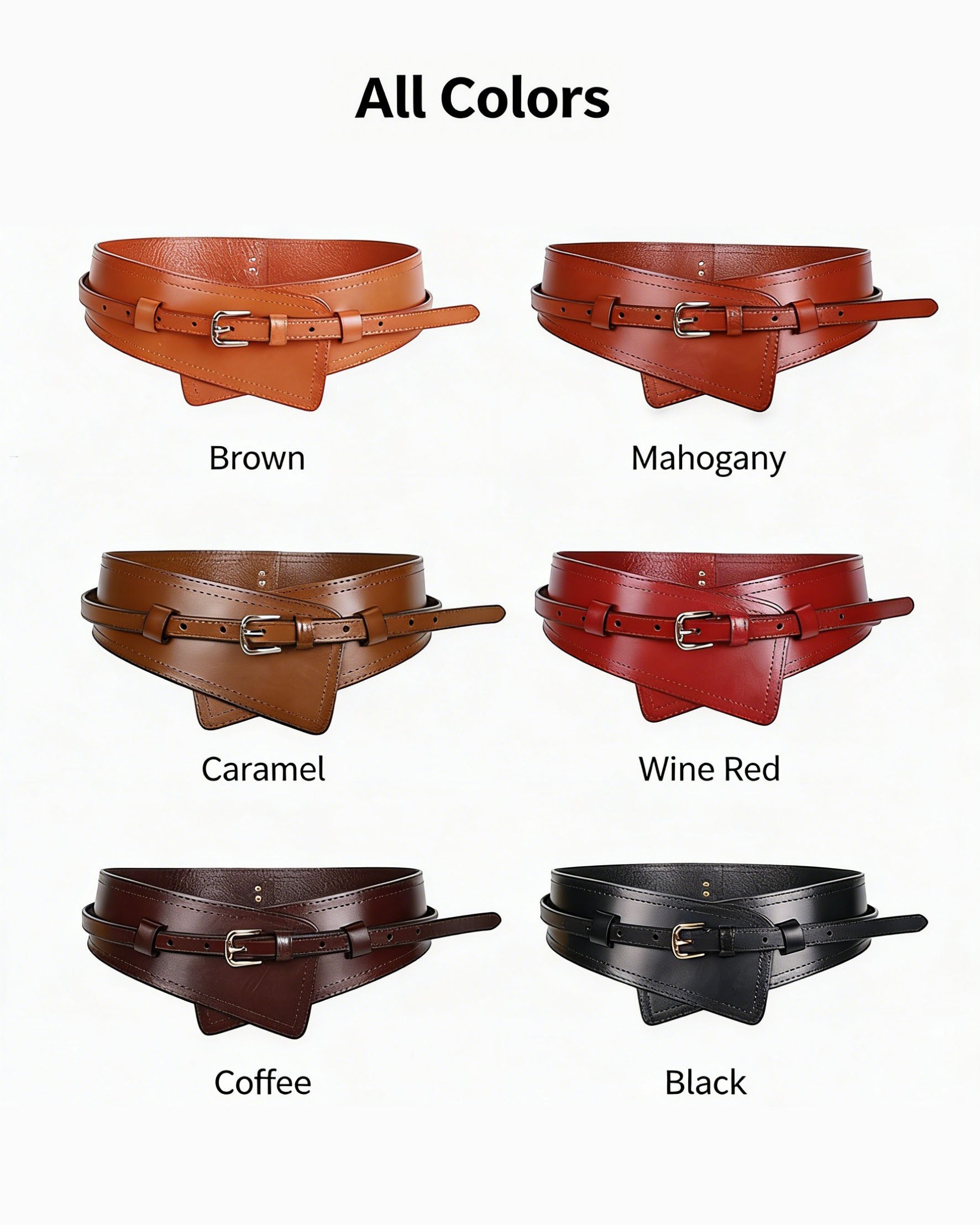 Top Grain Leather Harness Wide Belt