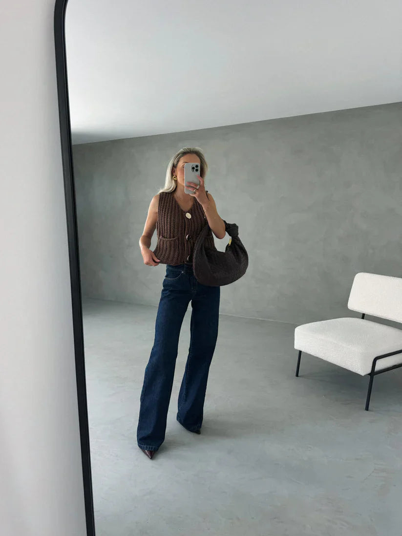 Kayla Ribbed Knitted Top