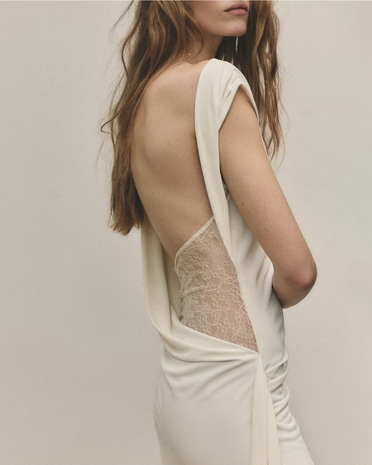 Alina Lace-Back Knit Maxi Dress