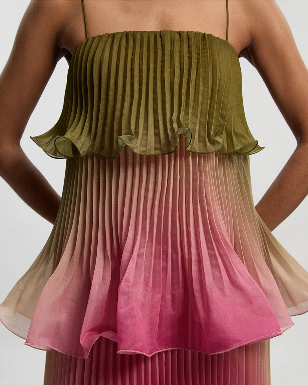 Aurelia Ombre Peplum Maxi Dress