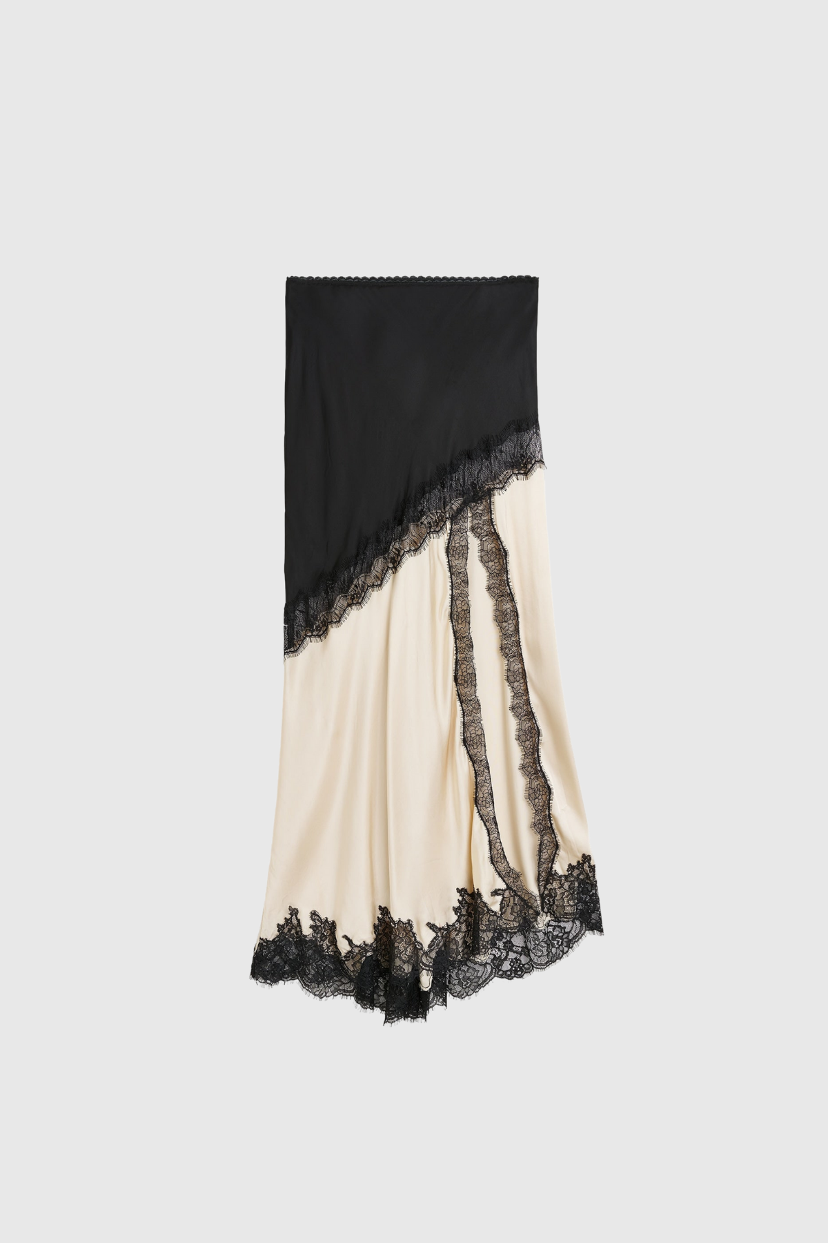 Bess Lace Satin Skirt