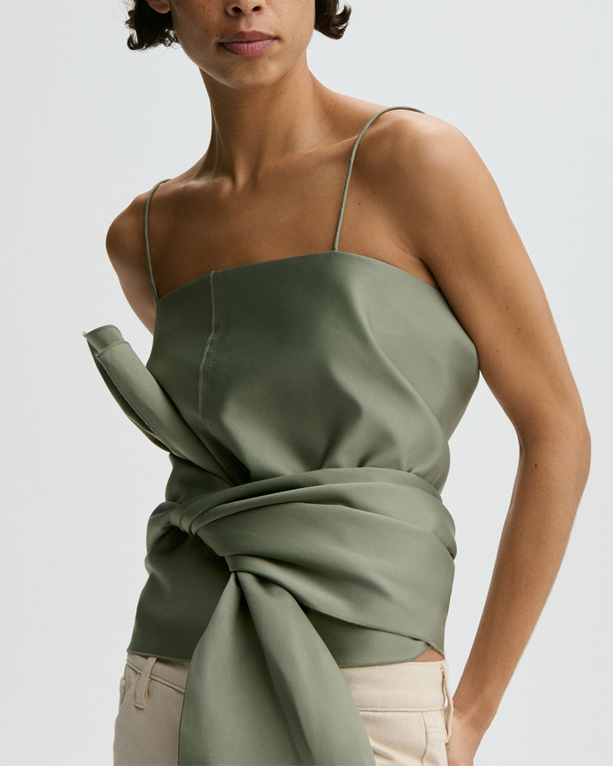 Liora Tie-Back Draped Top