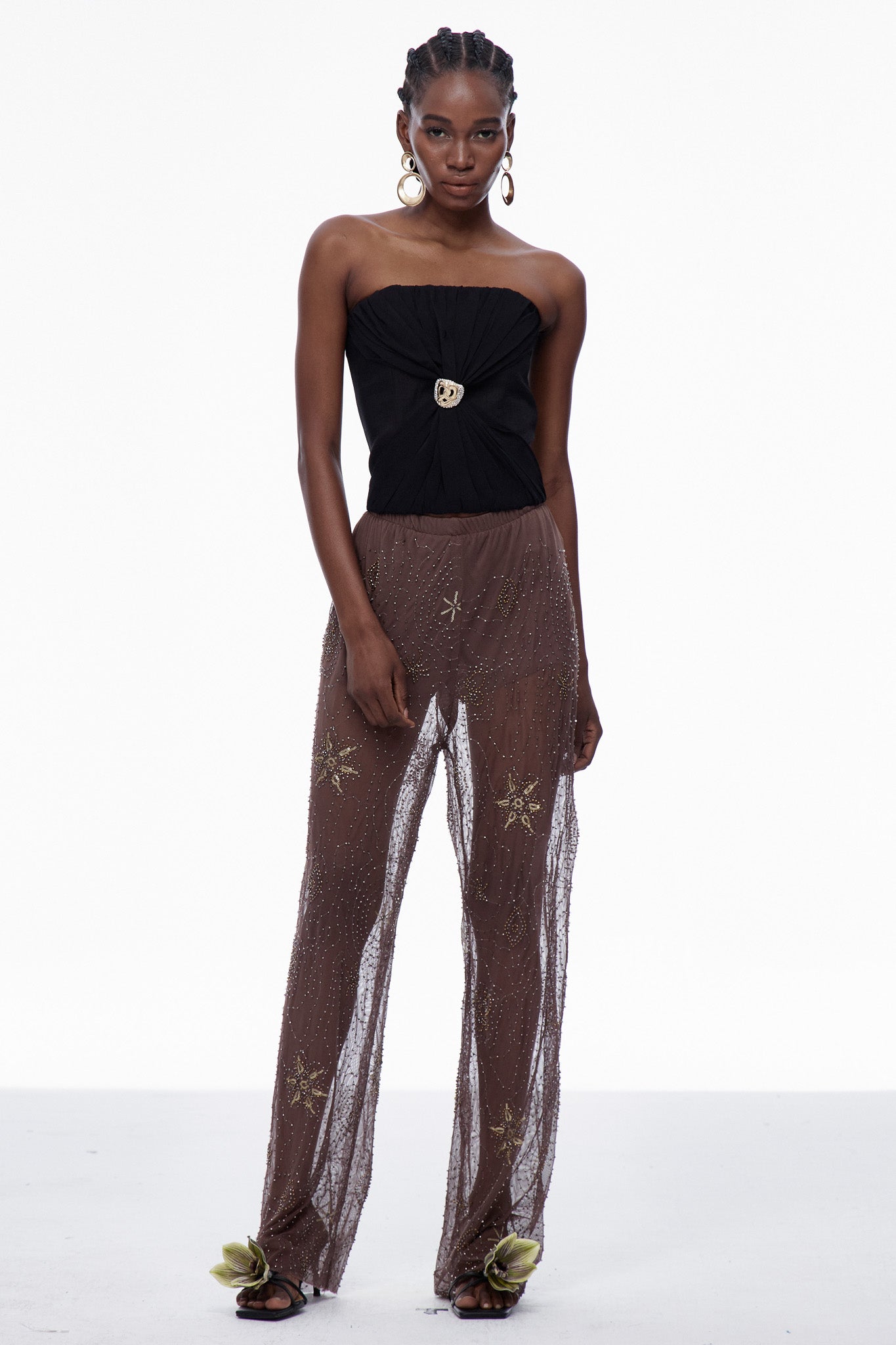 Carlinhos Sequin Embroidered Pants
