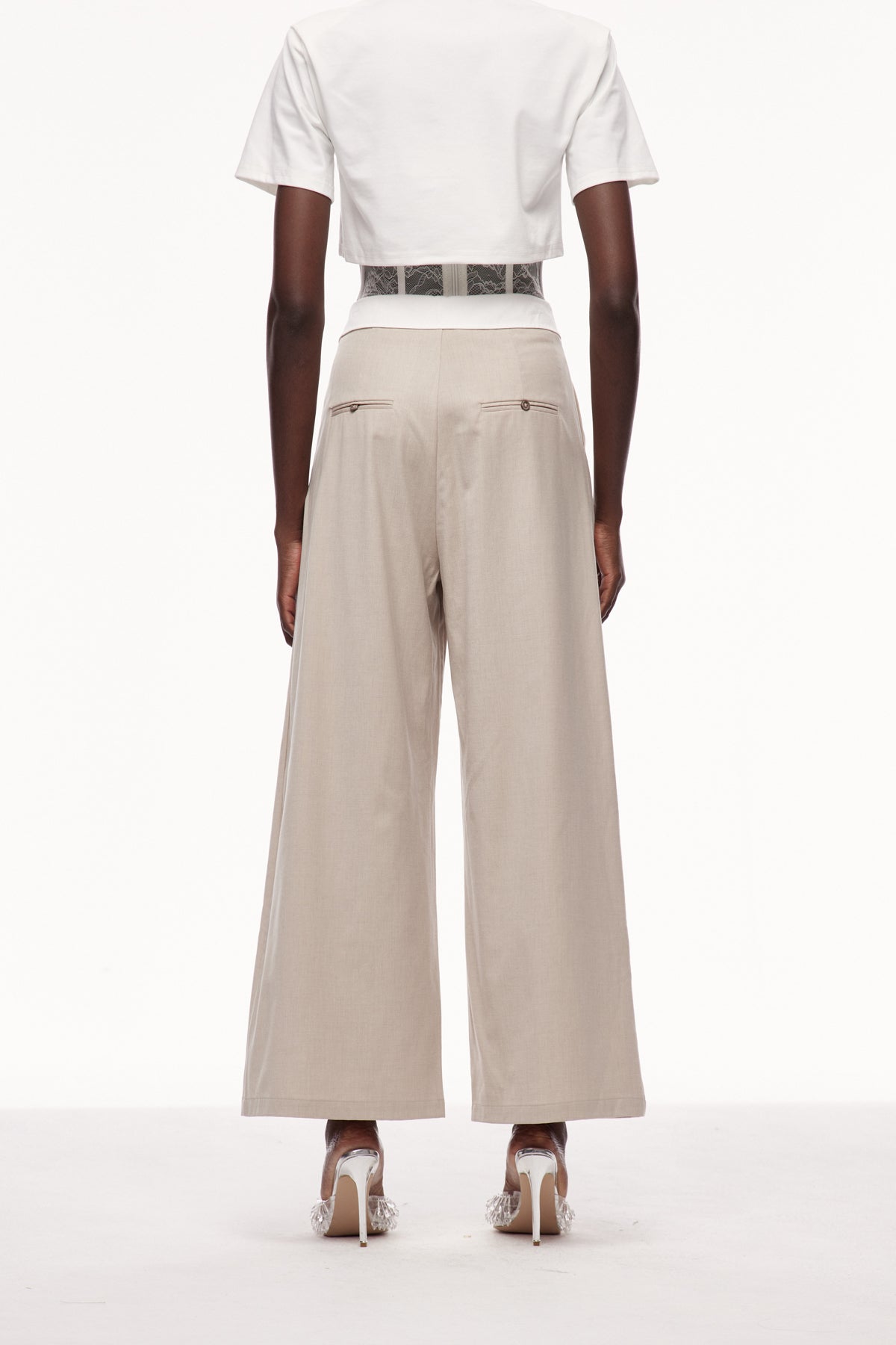 Cerdic Lapel Deconstruct Pants