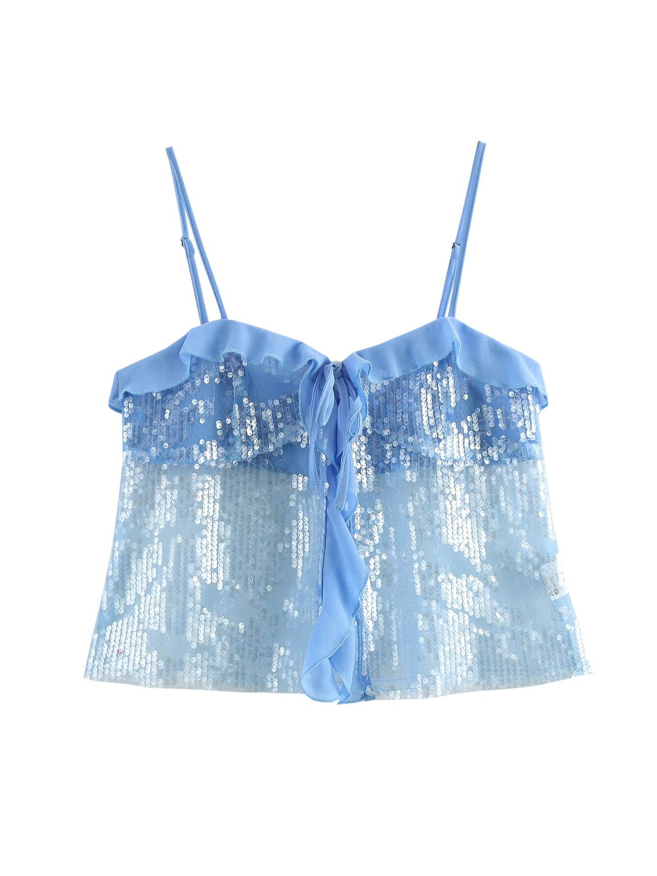 Clarissa Sequin Halter Top