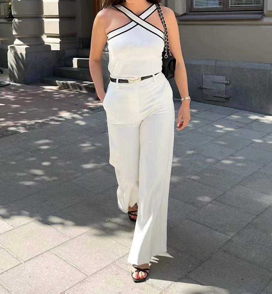 Hannah Crossed Design Tank Top