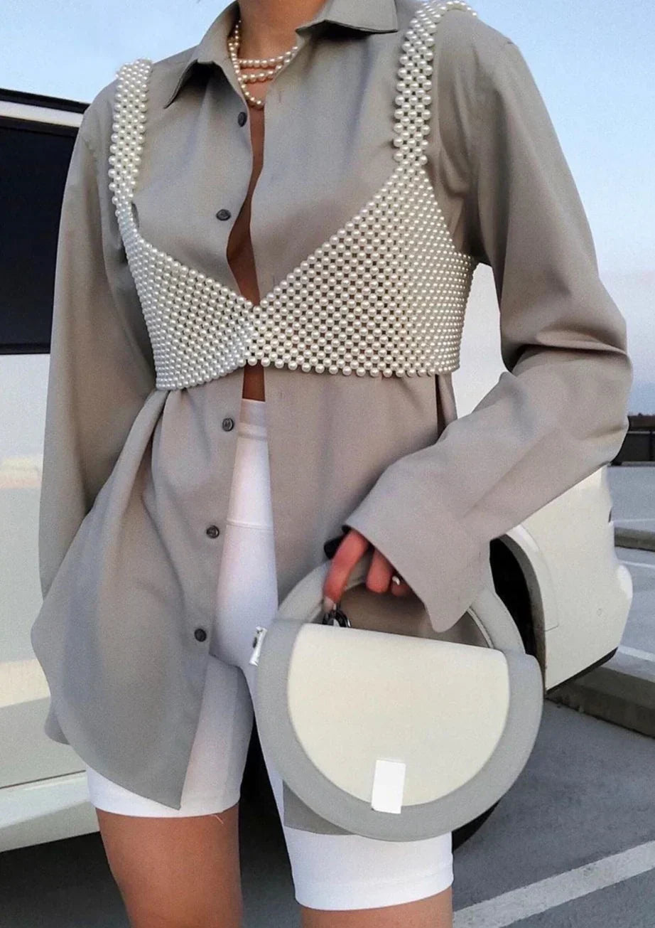 Anneliese Pearl Sleeveless Top