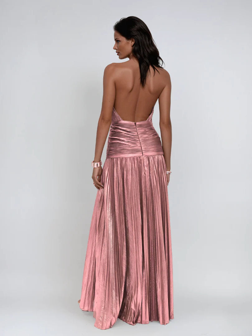Thalia Glowing Peridot Maxi Dress