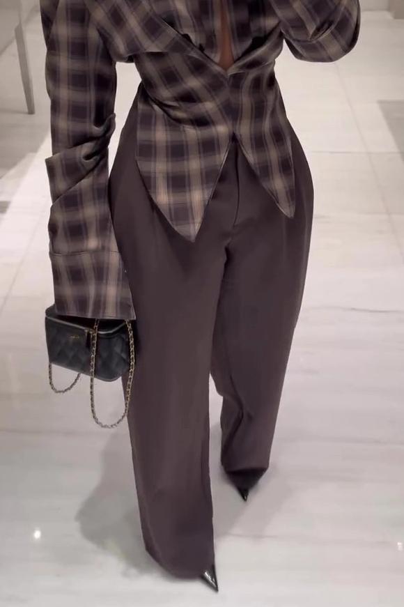 Nomad Plaid Button-Down Blouse