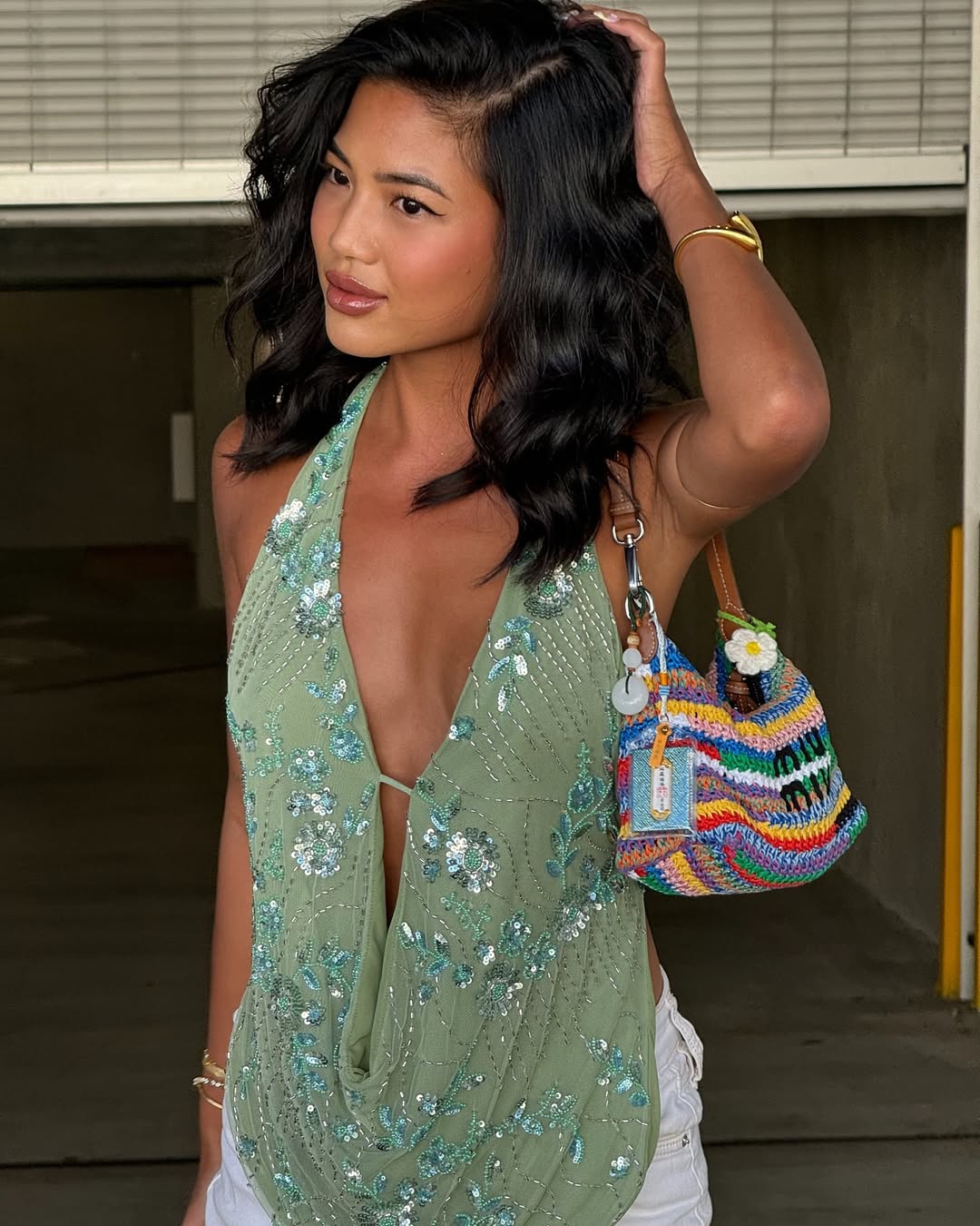 Paris Cowl Neck Halter Top