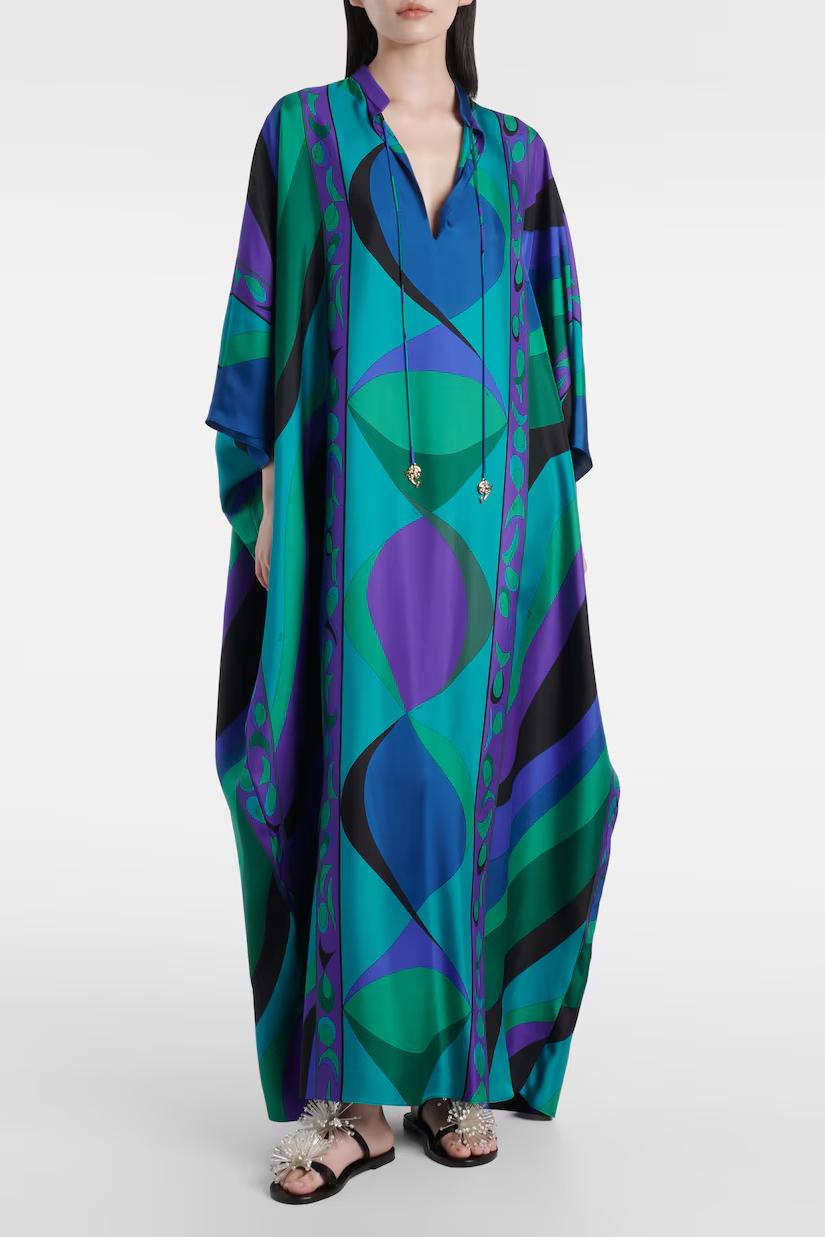 Aurelia Prism Flow Satin Dress