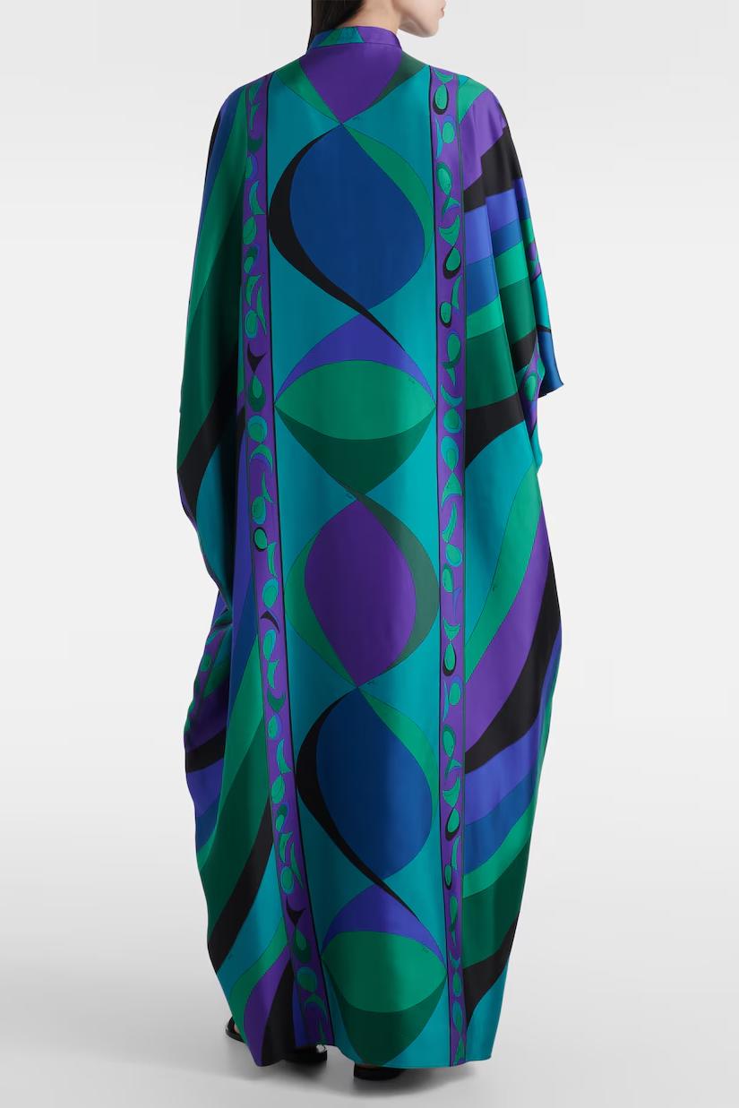 Aurelia Prism Flow Satin Dress