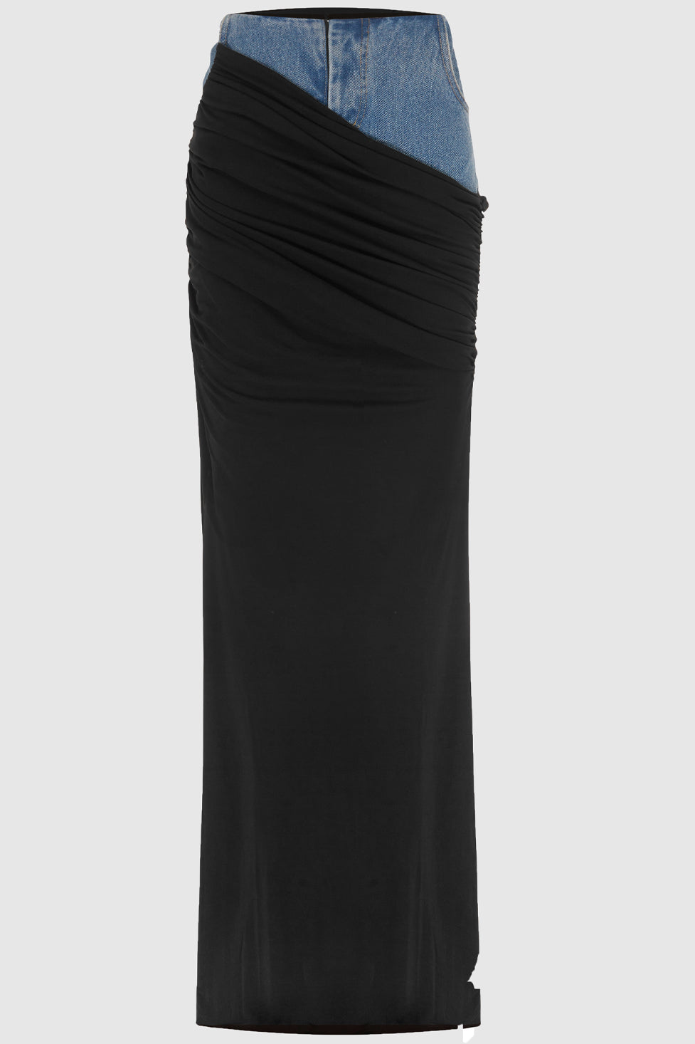 Melody Draped Denim Skirt