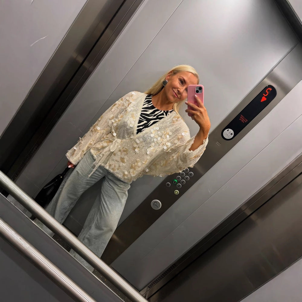 Rhea Glamorous Sparkling Blouse