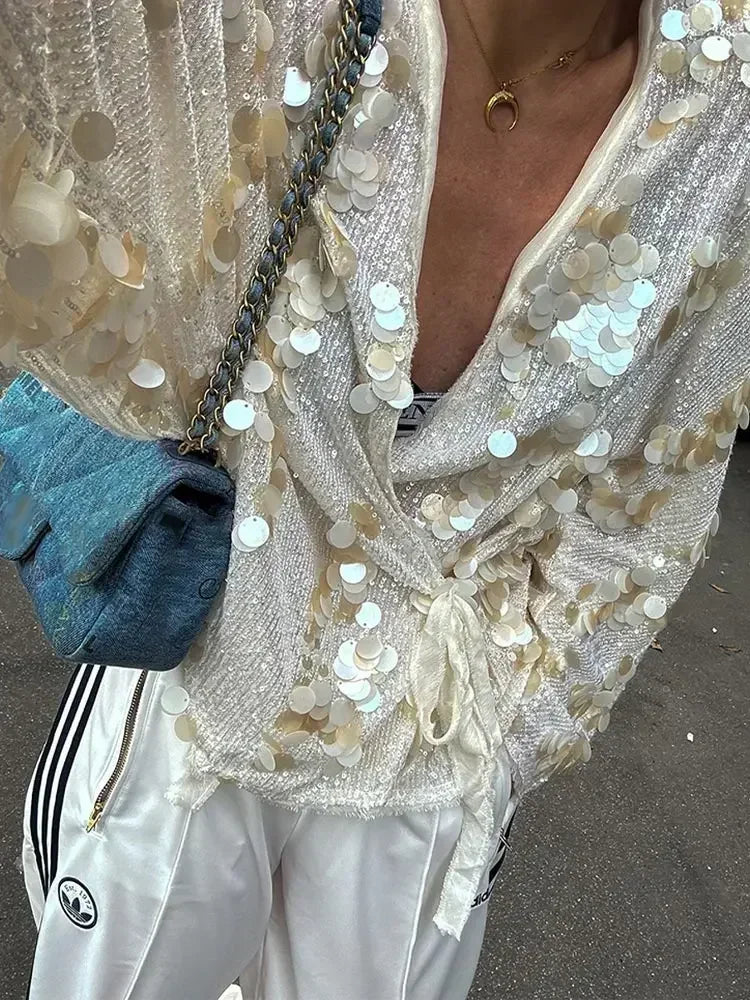 Rhea Glamorous Sparkling Blouse