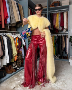 Scarlet Fringe Leather Pants【Shipping 26/2 to 1/3】