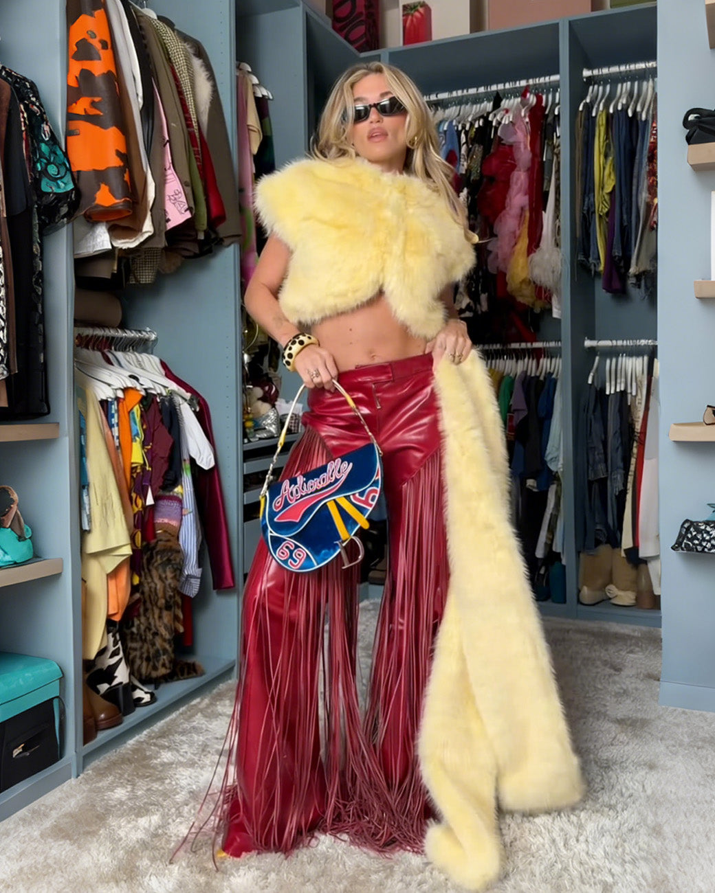 Scarlet Fringe Leather Pants【Shipping 26/2 to 1/3】