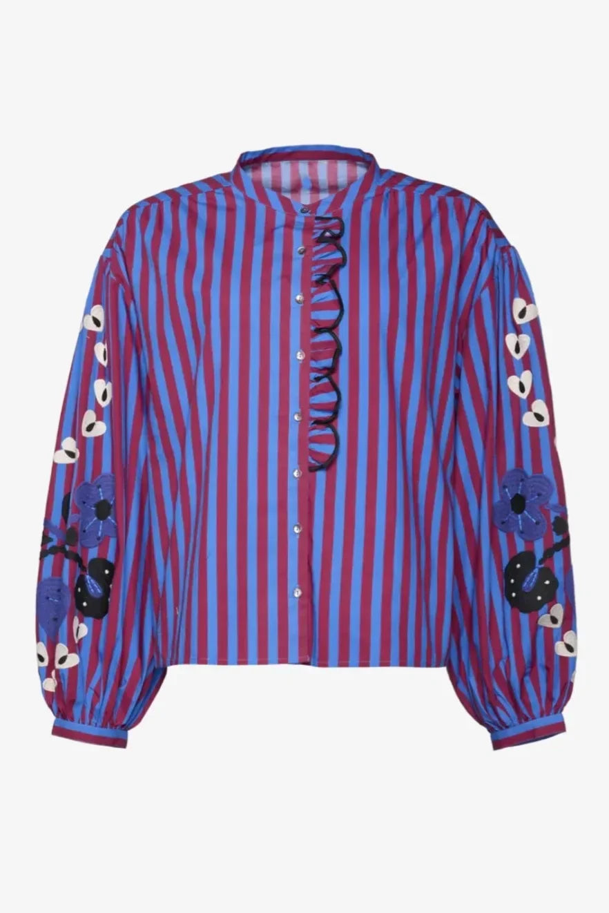Marielle Stripe Relaxed Blouse