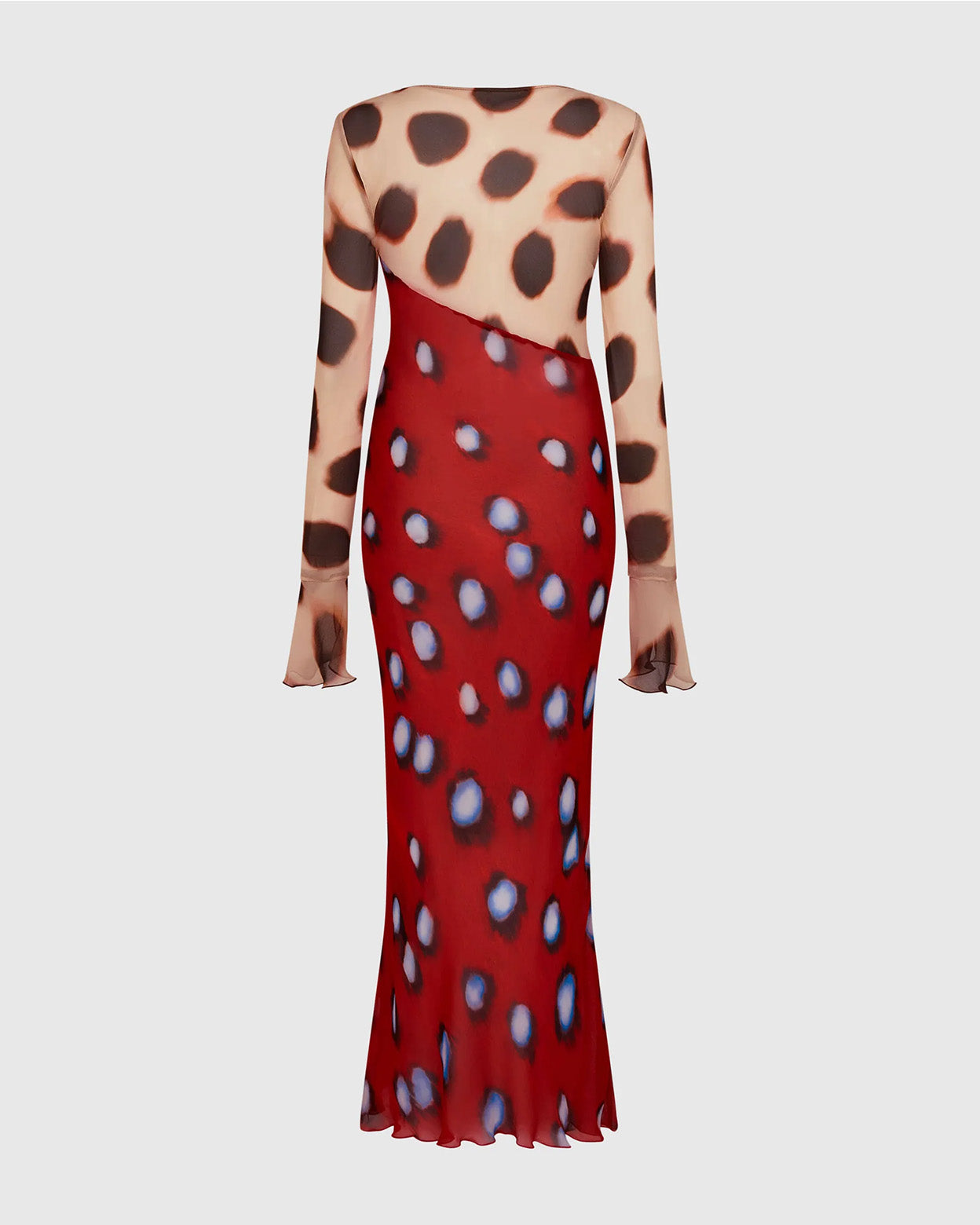 Sienna Wild Dot Mesh Maxi Dress