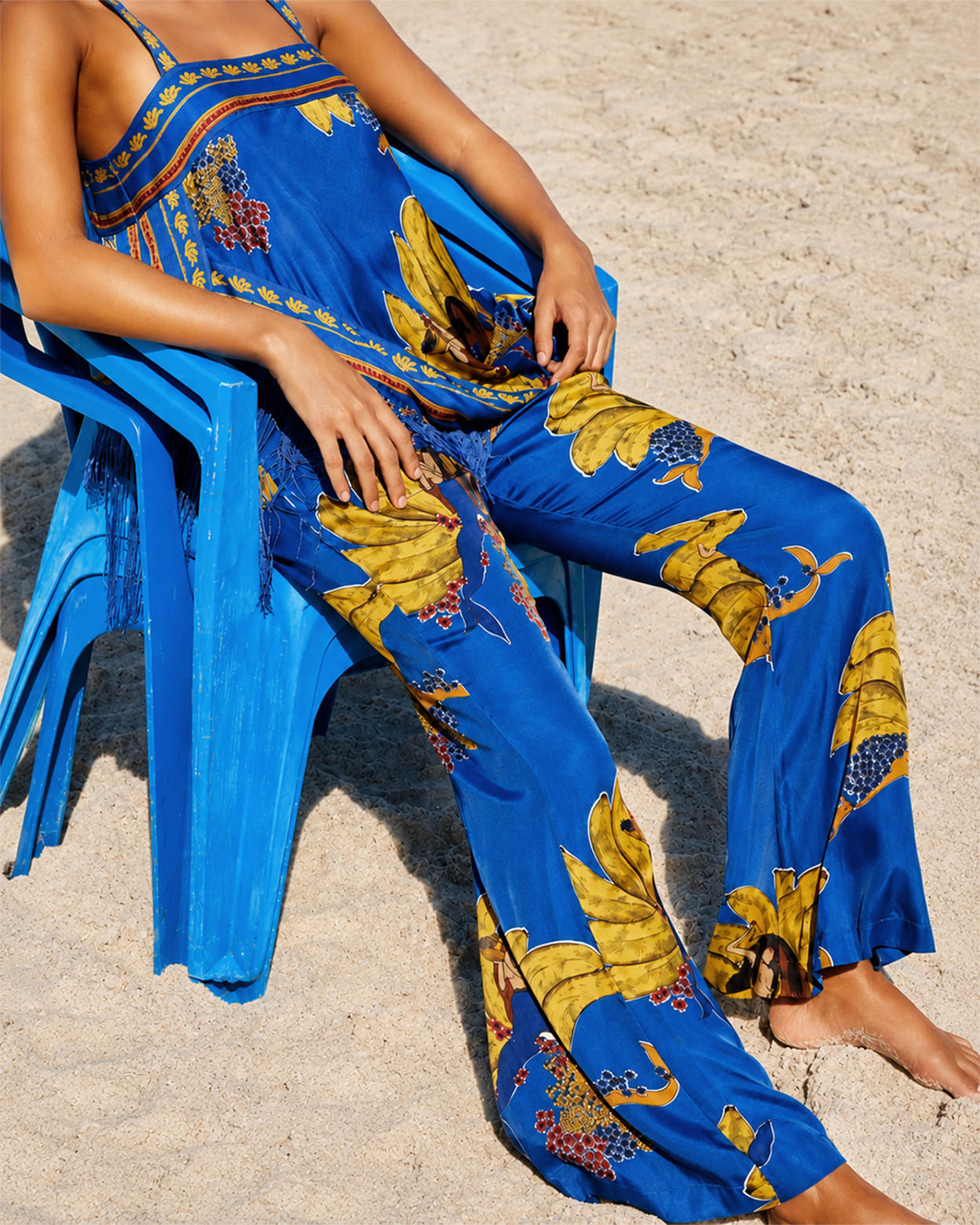 Sirena Banana Fringe Two-Piece Set