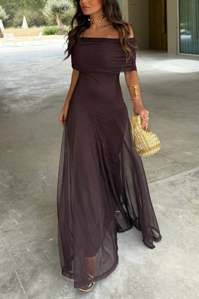 Azura Corset Split Maxi Dress