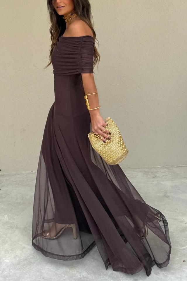 Azura Corset Split Maxi Dress
