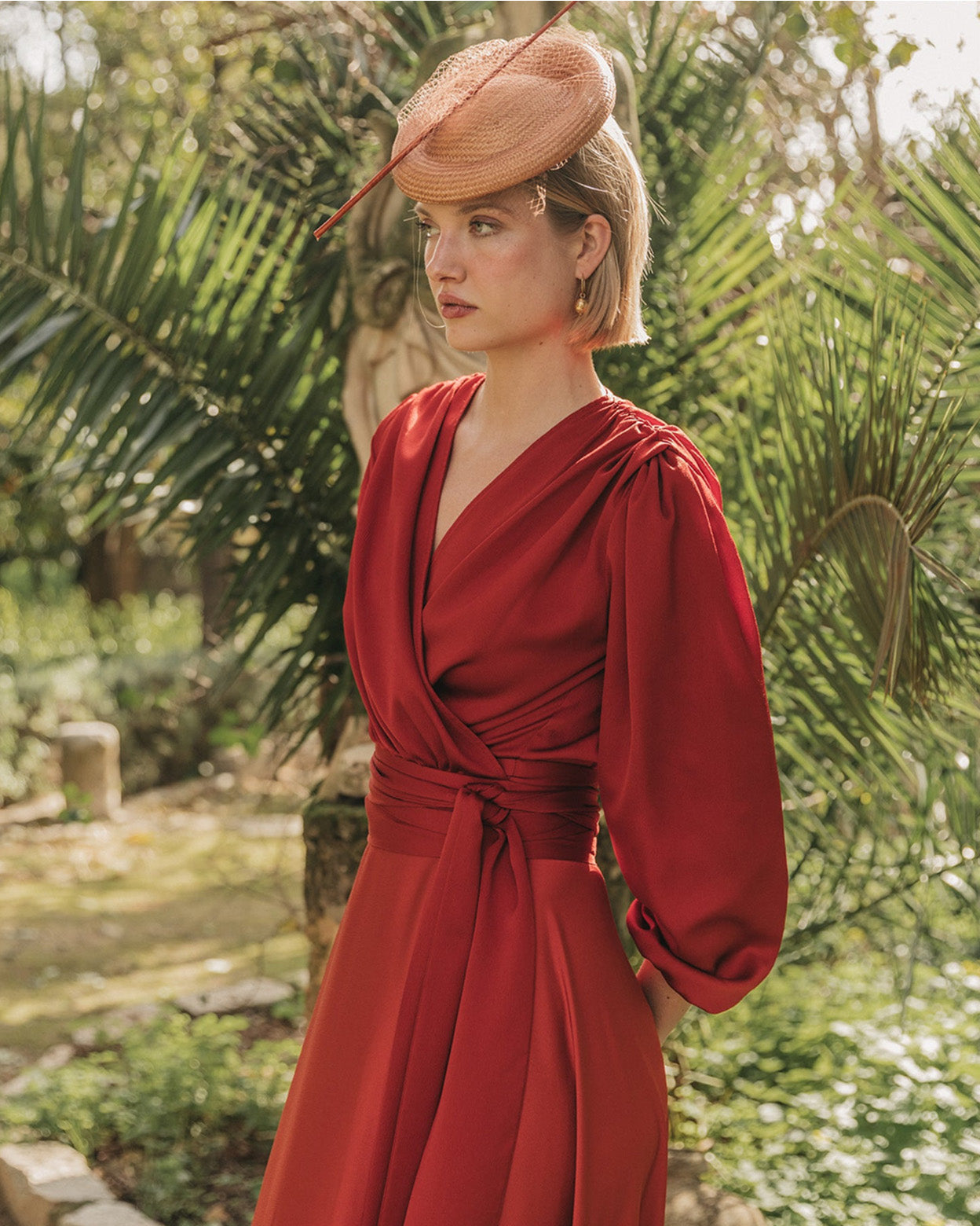 Sienna Satin Wrap Blouse & Maxi Skirt Set