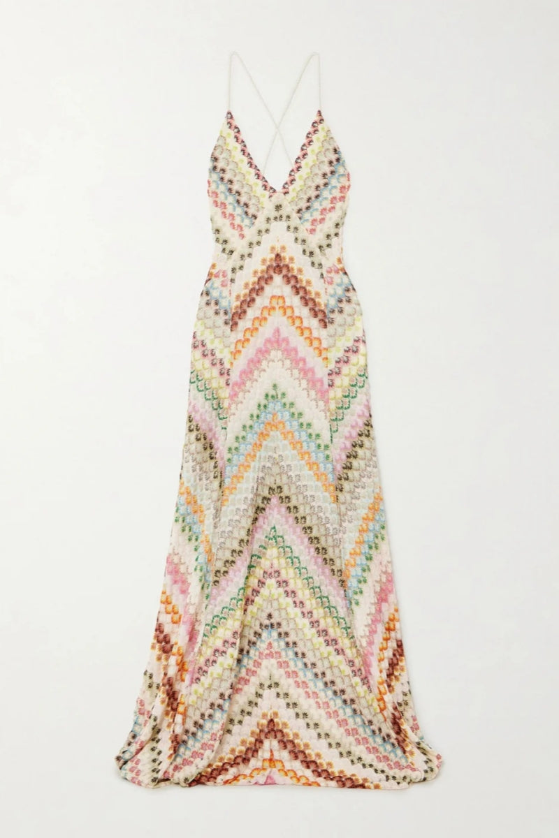 Soléa Wave Knit Maxi Dress