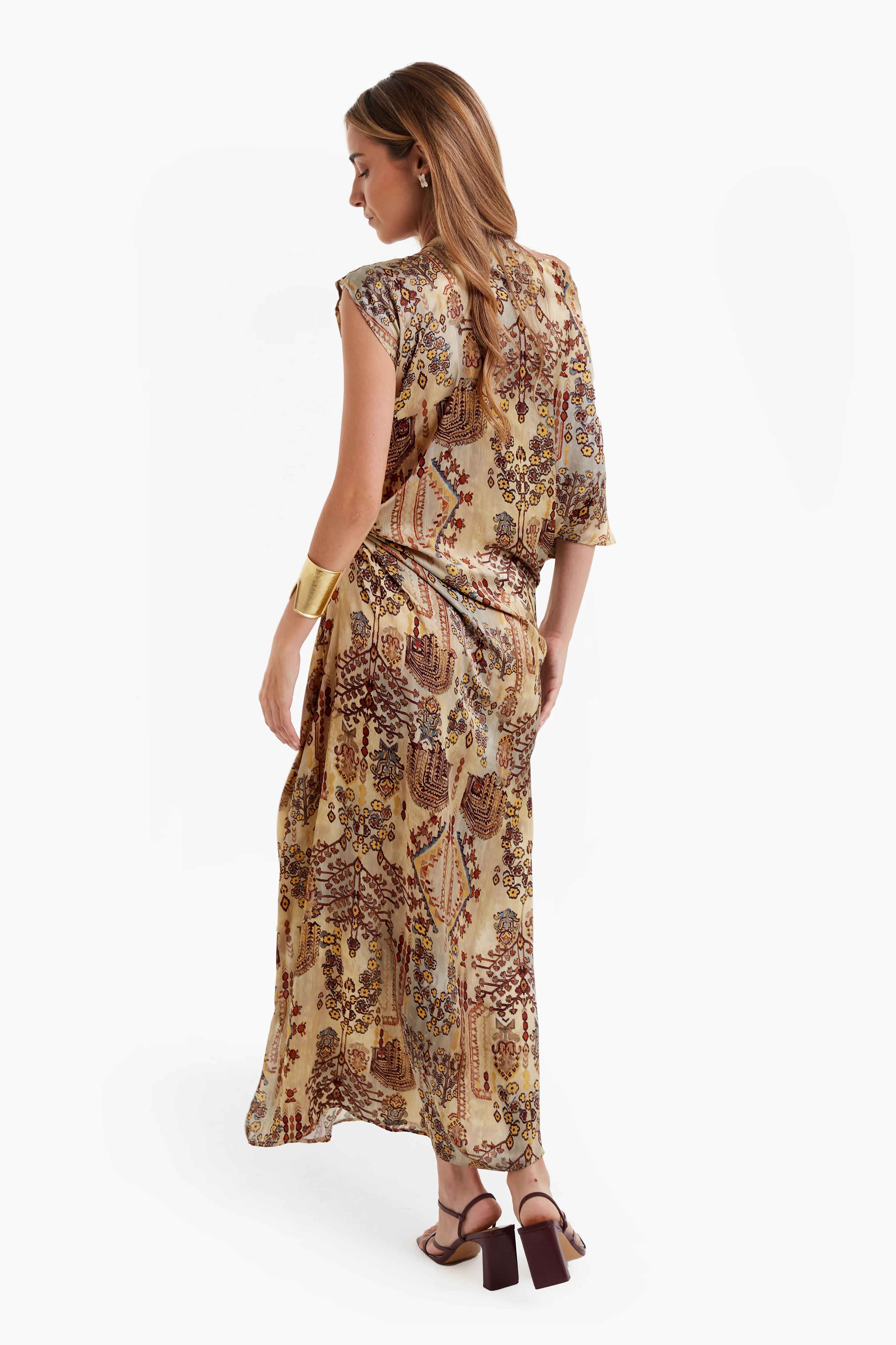 Sahara Muse Asymmetric Midi Dress