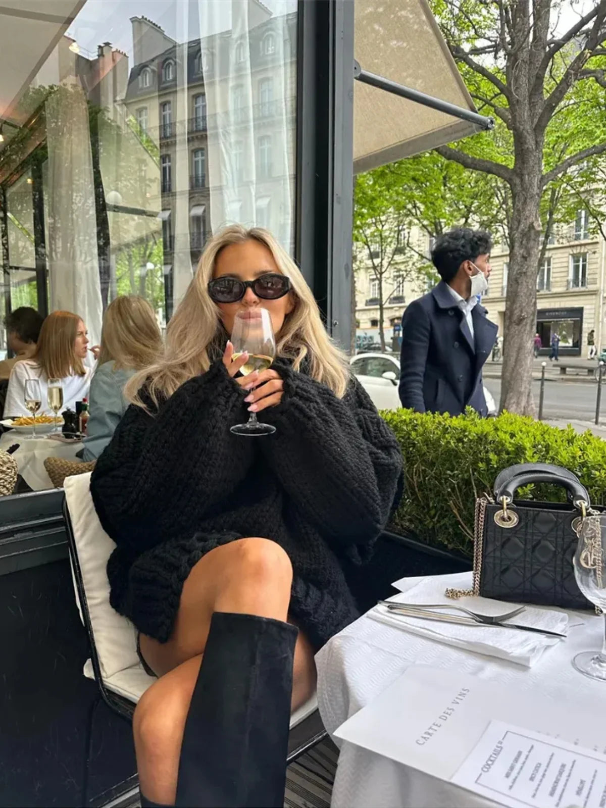 Cozy Knit Oversized Turtleneck Sweater