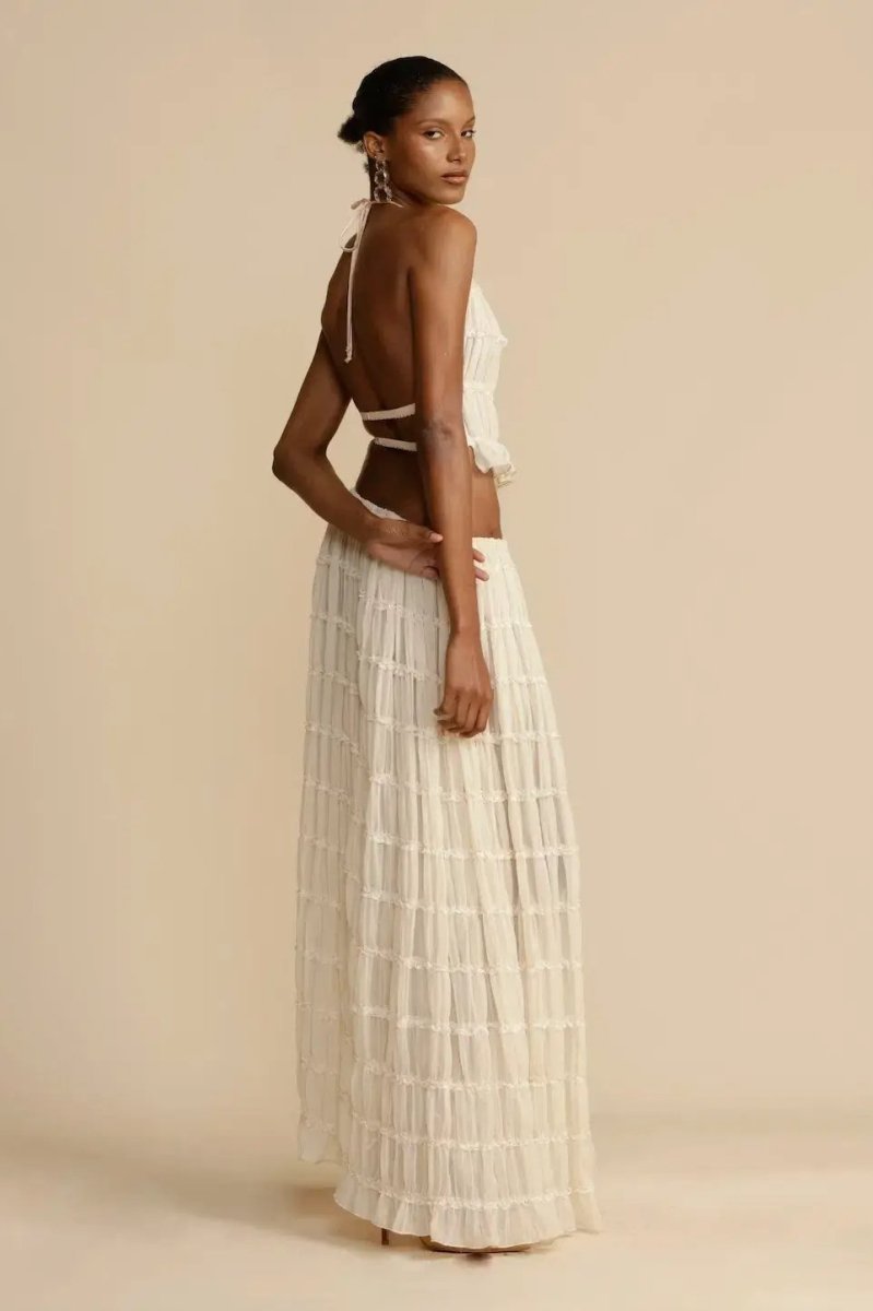 Elowen Backless Chiffon Set